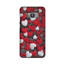 Red White Hearts Case for Galaxy S8  (Design - 105)