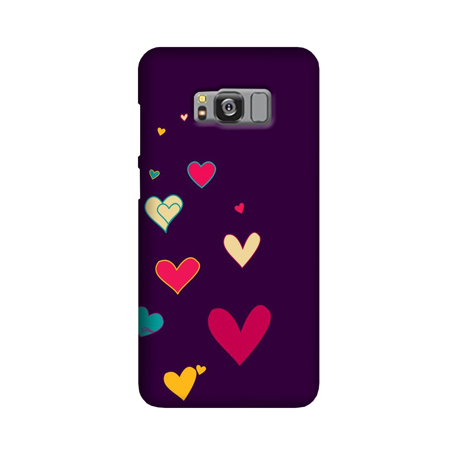 Purple Background Case for Galaxy S8  (Design - 107)