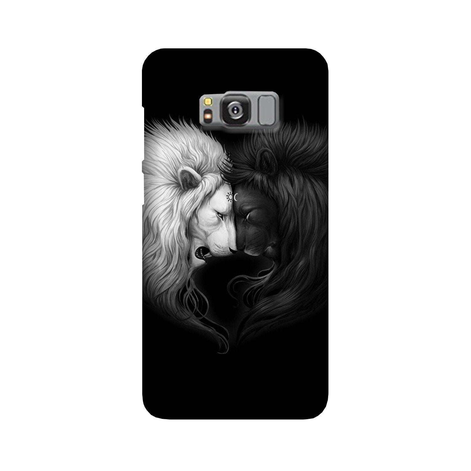 Dark White Lion Case for Galaxy S8  (Design - 140)