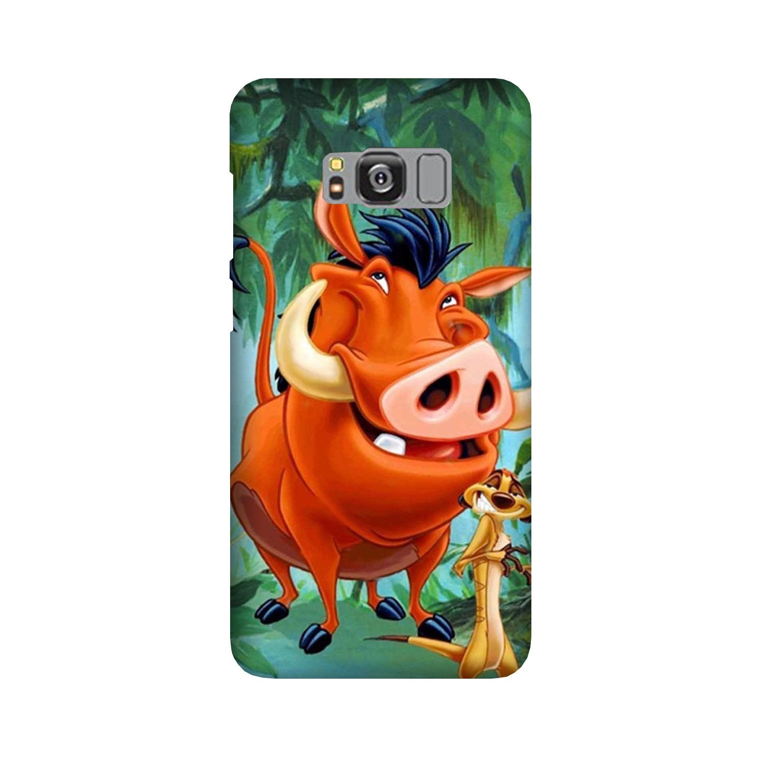 Timon and Pumbaa Mobile Back Case for Galaxy S8(Design - 305)