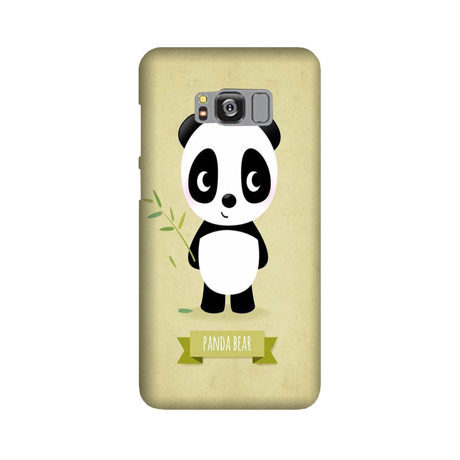 Panda Bear Mobile Back Case for Galaxy S8(Design - 317)