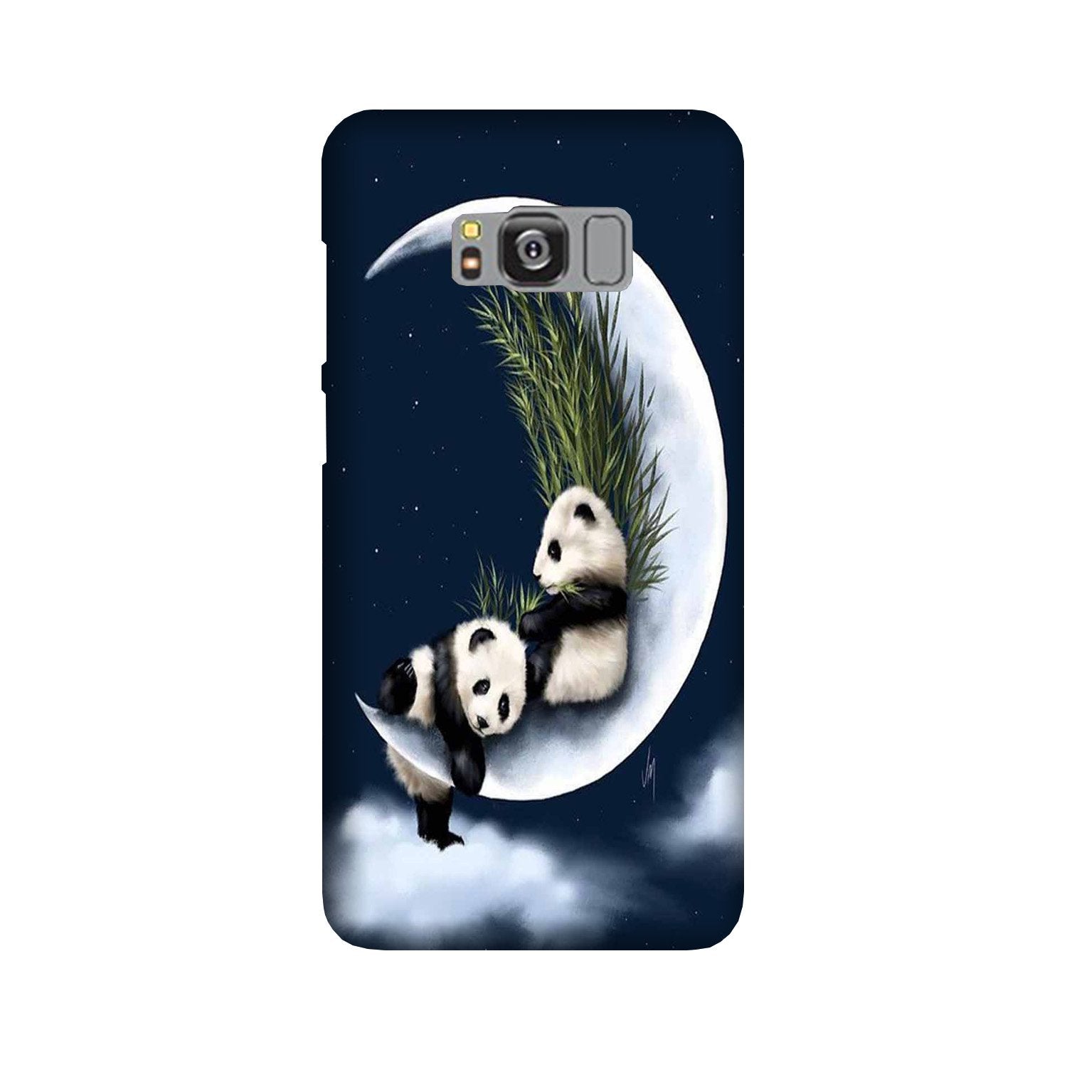 Panda Moon Mobile Back Case for Galaxy S8(Design - 318)