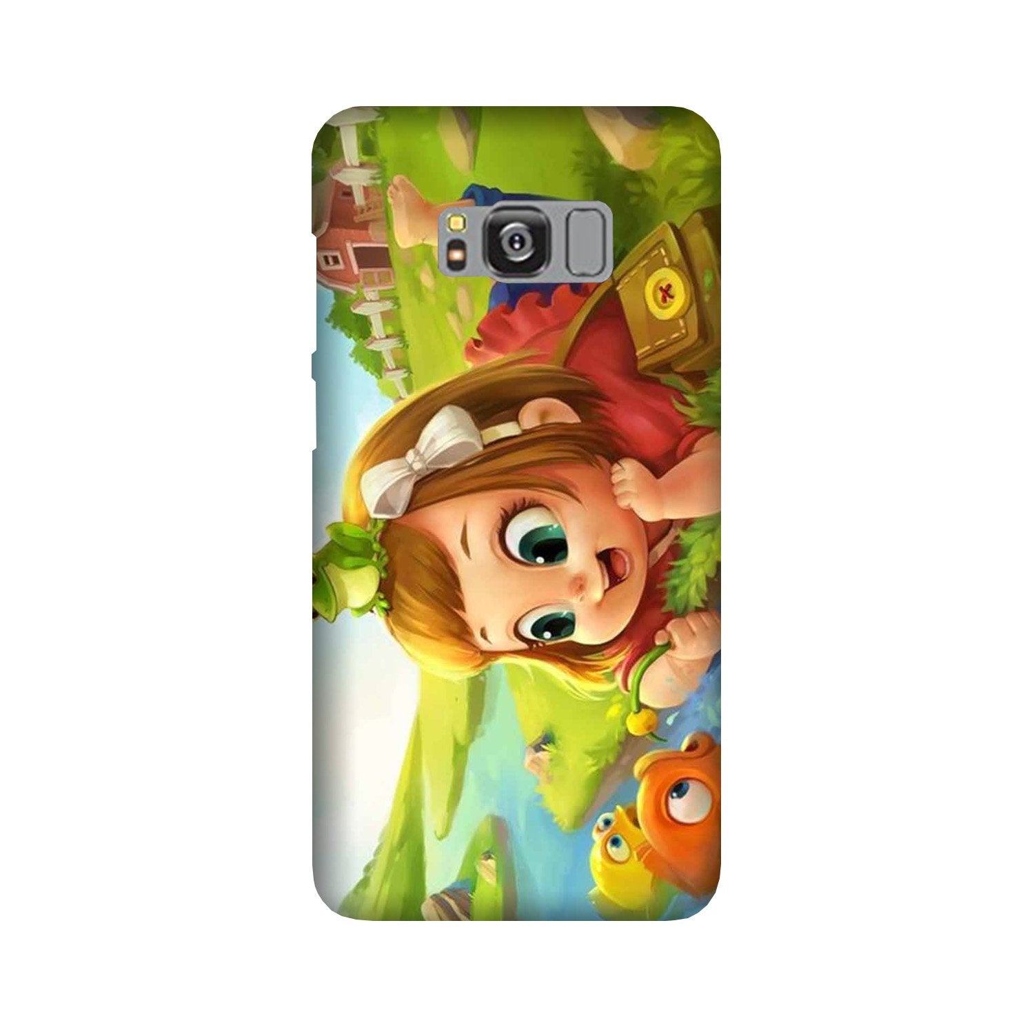 Baby Girl Mobile Back Case for Galaxy S8(Design - 339)