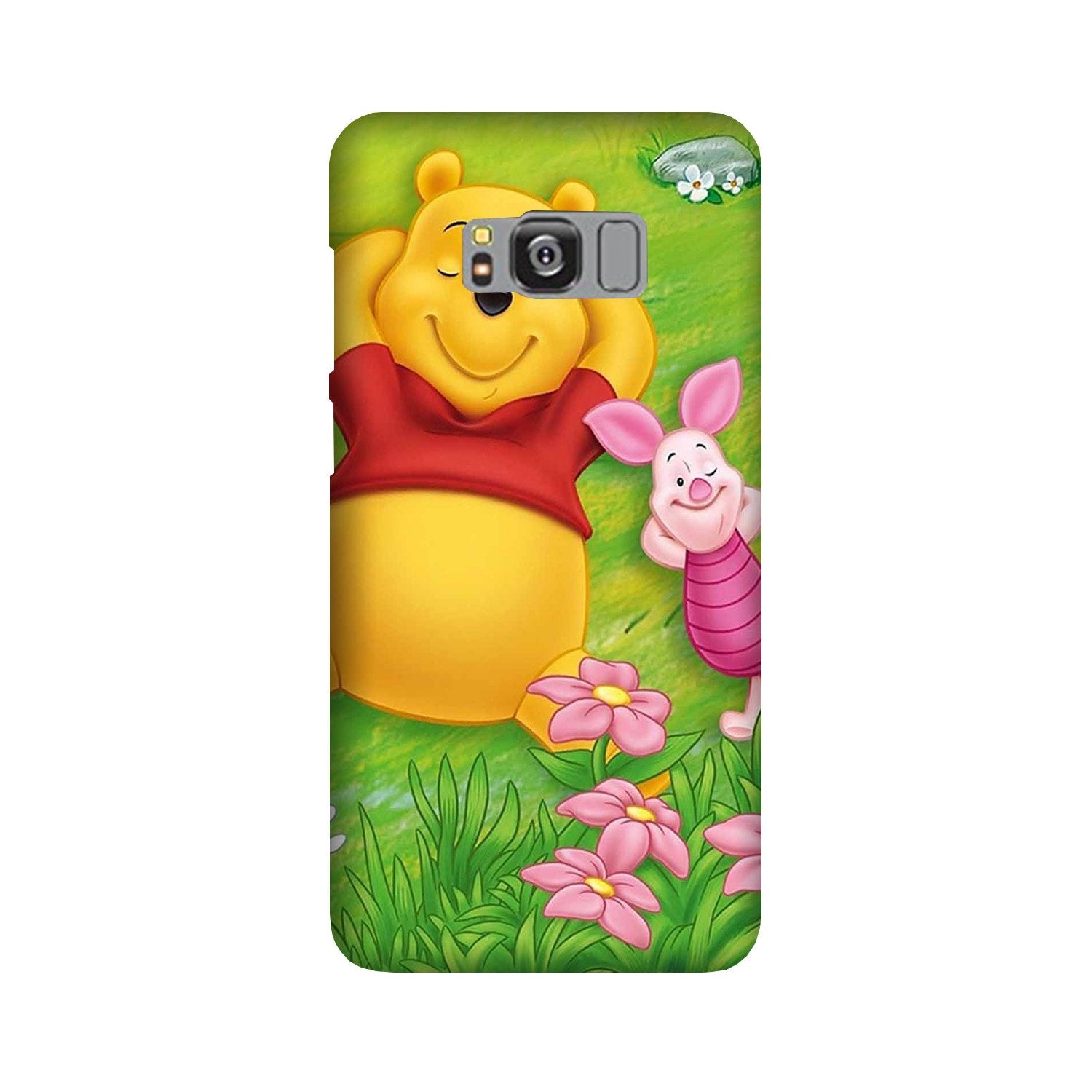 Winnie The Pooh Mobile Back Case for Galaxy S8(Design - 348)
