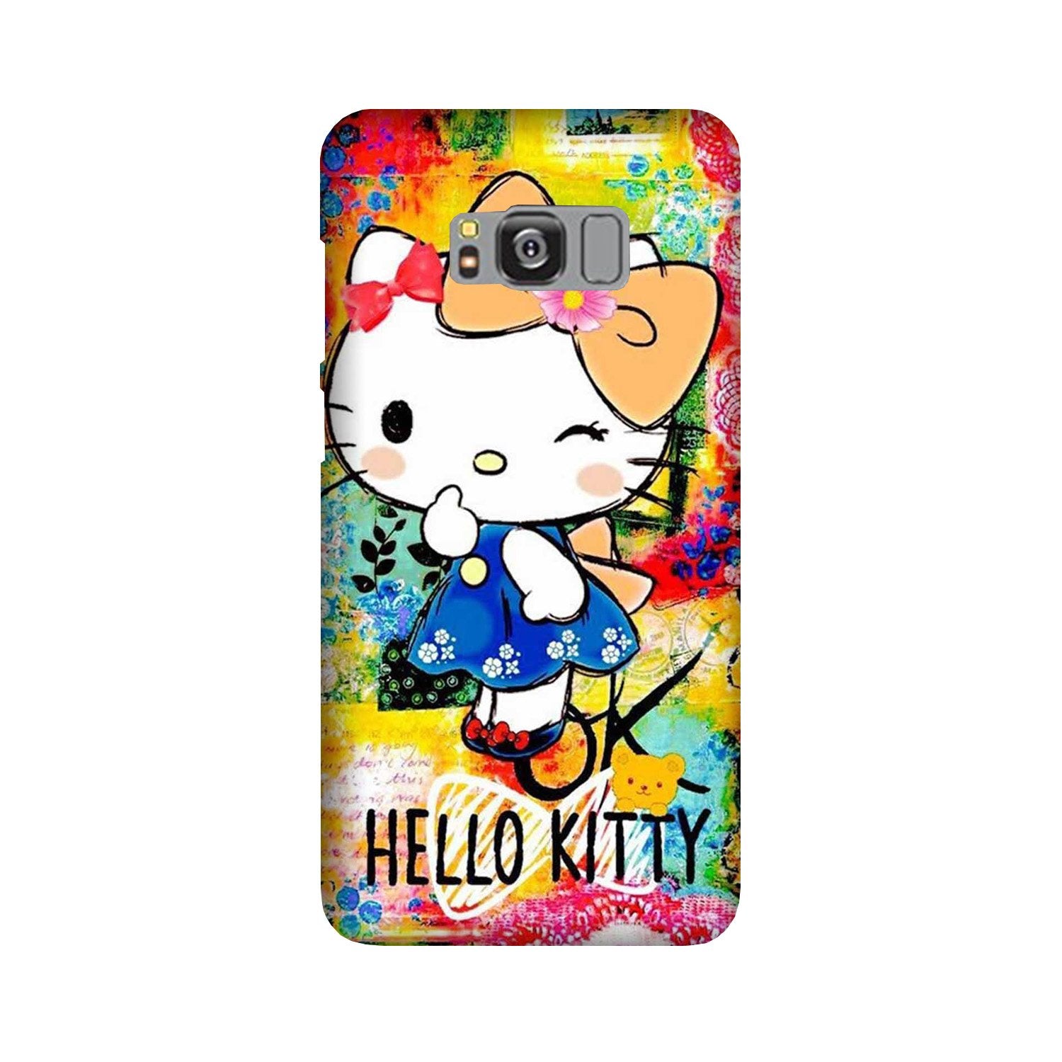 Hello Kitty Mobile Back Case for Galaxy S8  (Design - 362)