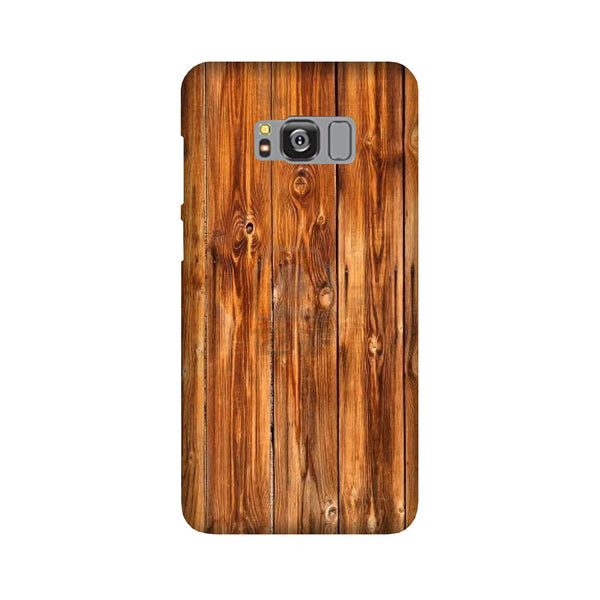 Wooden Texture Mobile Back Case for Galaxy S8  (Design - 376)