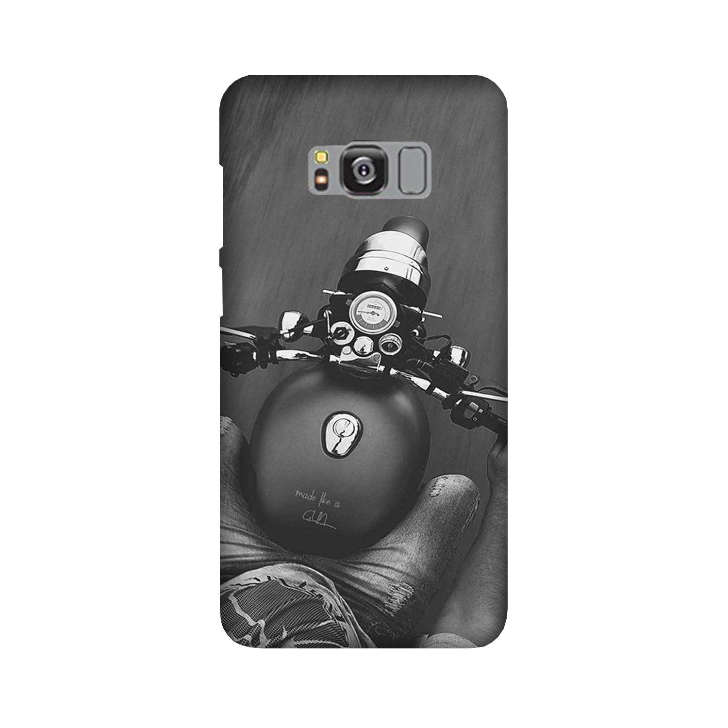 Royal Enfield Mobile Back Case for Galaxy S8  (Design - 382)