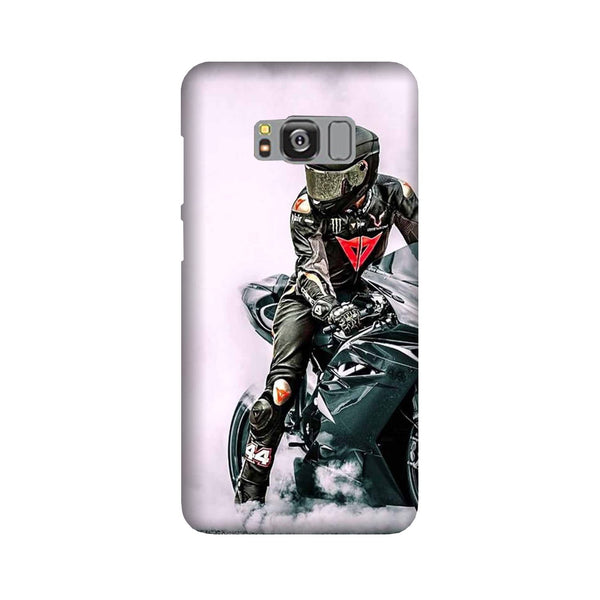 Biker Mobile Back Case for Galaxy S8  (Design - 383)