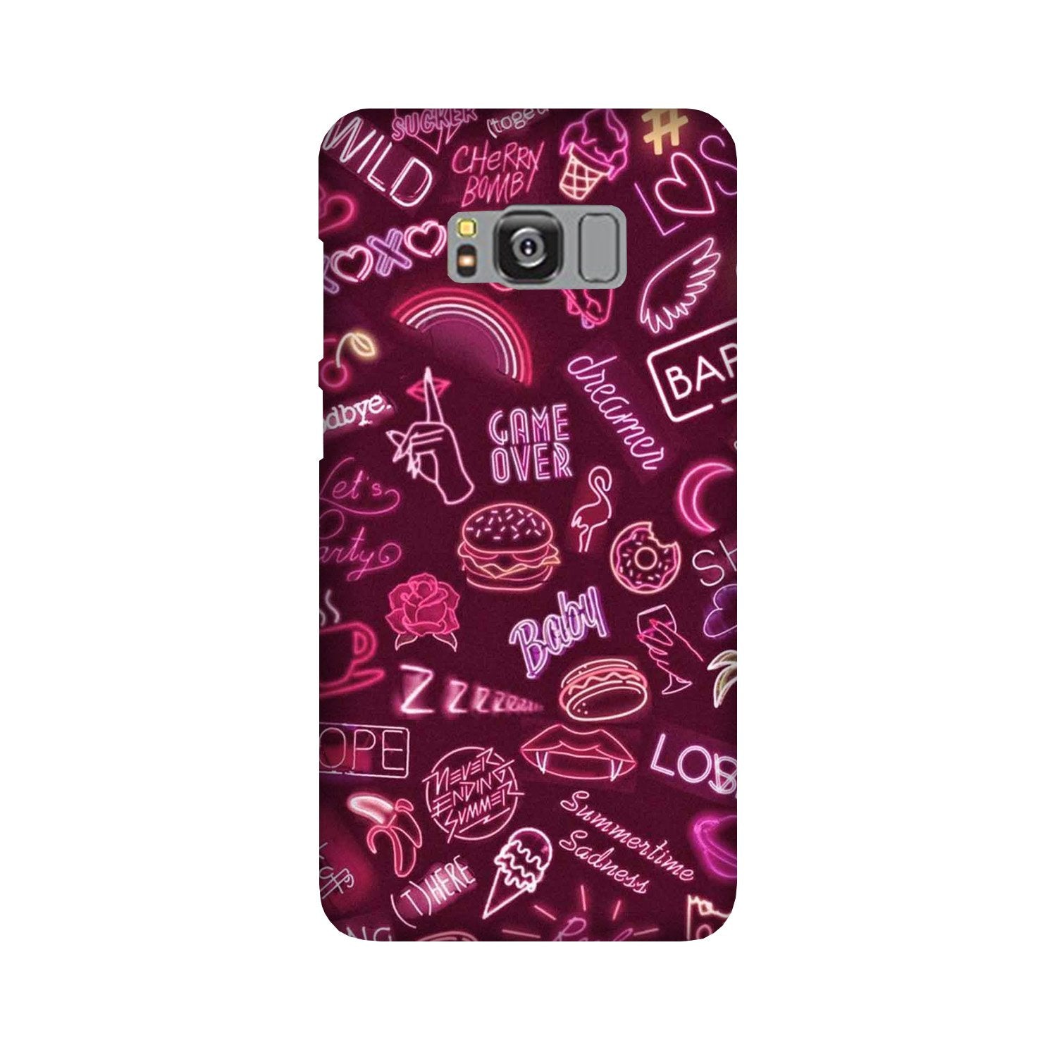 Party Theme Mobile Back Case for Galaxy S8  (Design - 392)