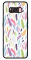Colorful Feathers Metal Mobile Case for Samsung Galaxy S8 Plus   (Design No -06)