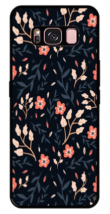 Floral Pattern Metal Mobile Case for Samsung Galaxy S8 Plus