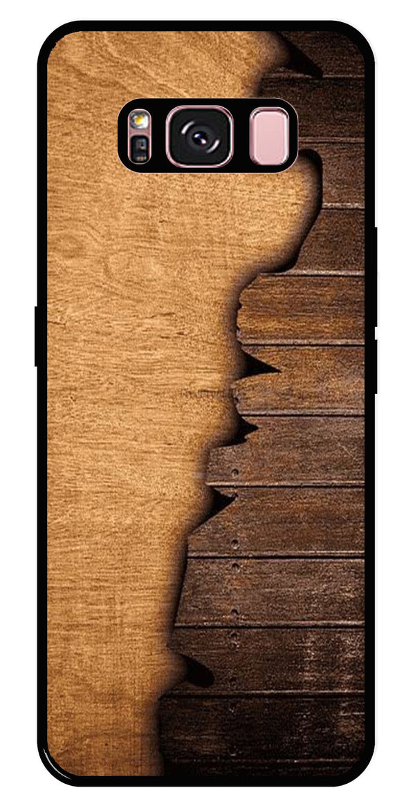 Wooden Design Metal Mobile Case for Samsung Galaxy S8 Plus   (Design No -13)