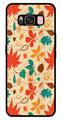 Leafs Design Metal Mobile Case for Samsung Galaxy S8 Plus   (Design No -14)