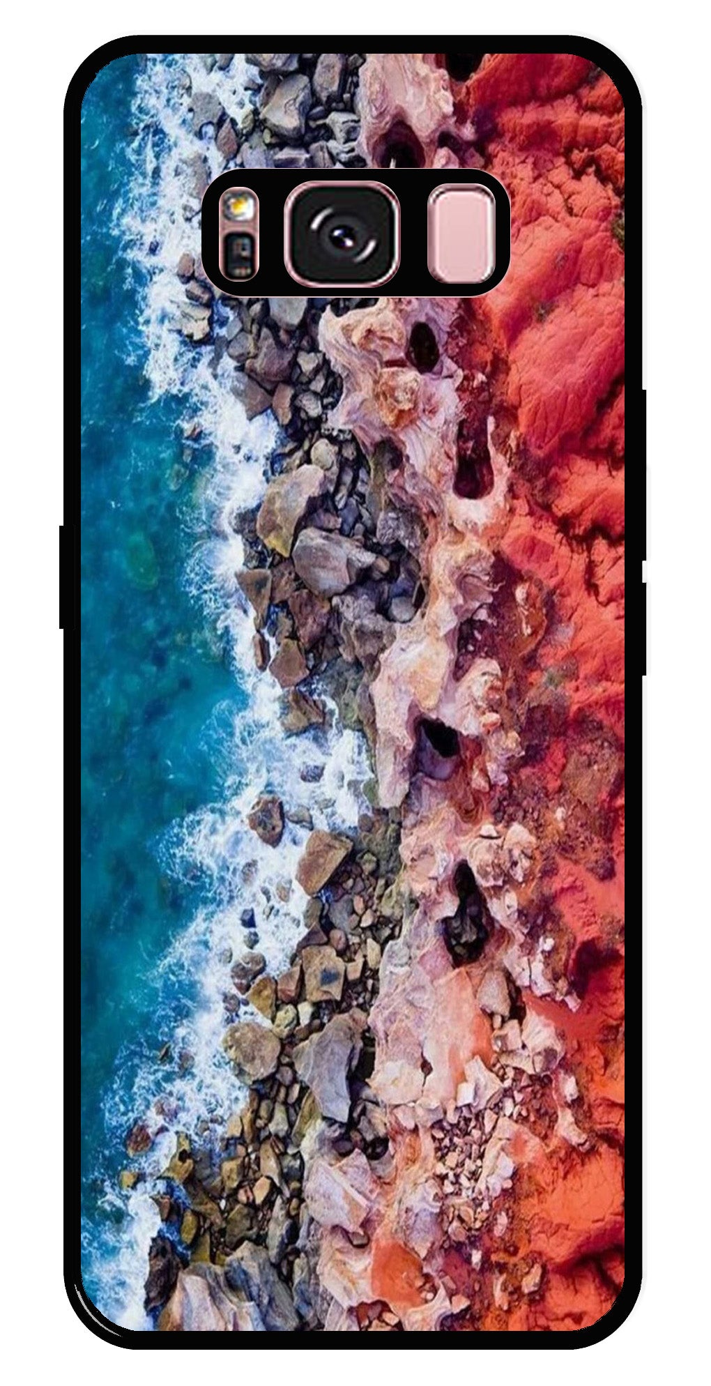Sea Shore Metal Mobile Case for Samsung Galaxy S8 Plus   (Design No -18)