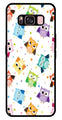 Owls Pattern Metal Mobile Case for Samsung Galaxy S8 Plus   (Design No -20)