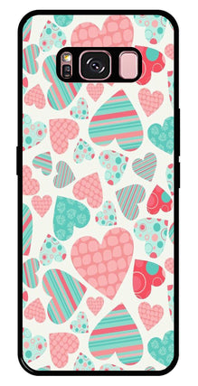 Hearts Pattern Metal Mobile Case for Samsung Galaxy S8 Plus