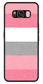 Pink Pattern Metal Mobile Case for Samsung Galaxy S8 Plus   (Design No -23)