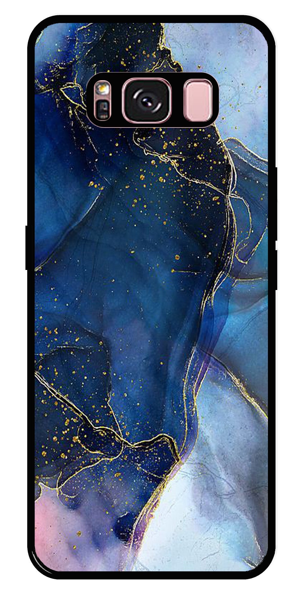 Blue Marble Metal Mobile Case for Samsung Galaxy S8 Plus   (Design No -34)