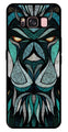 Lion Pattern Metal Mobile Case for Samsung Galaxy S8 Plus   (Design No -40)