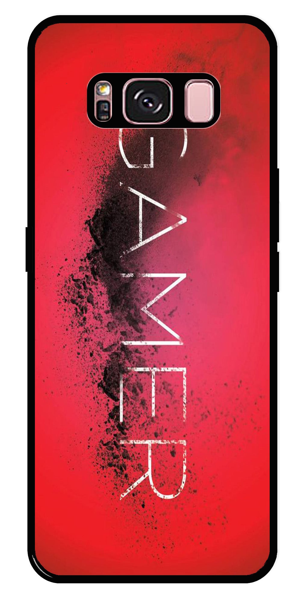 Gamer Pattern Metal Mobile Case for Samsung Galaxy S8 Plus   (Design No -41)