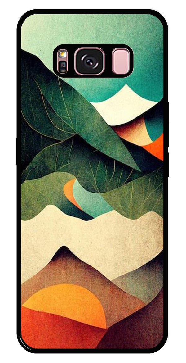 MultiColor Pattern Metal Mobile Case for Samsung Galaxy S8 Plus   (Design No -43)
