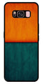 Orange Green Pattern Metal Mobile Case for Samsung Galaxy S8 Plus   (Design No -45)