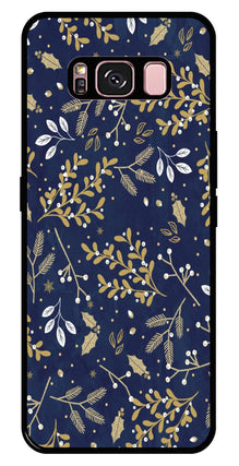 Floral Pattern  Metal Mobile Case for Samsung Galaxy S8 Plus