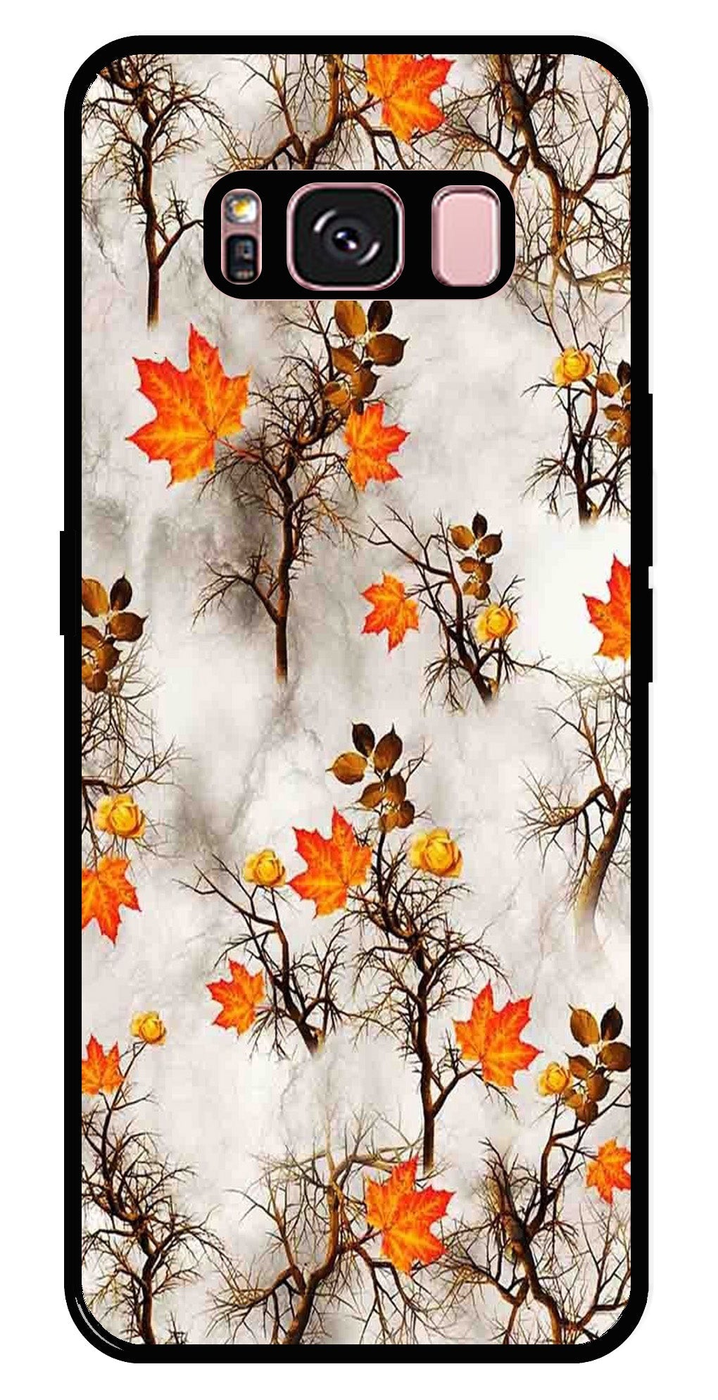 Autumn leaves Metal Mobile Case for Samsung Galaxy S8 Plus   (Design No -55)