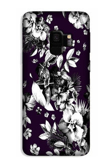 white flowers Case for Galaxy S9