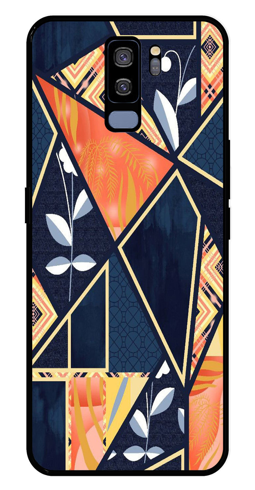 Marble Design Metal Mobile Case for Samsung Galaxy S9 Plus   (Design No -07)