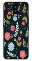 Floral Pattern2 Metal Mobile Case for Samsung Galaxy S9 Plus   (Design No -12)