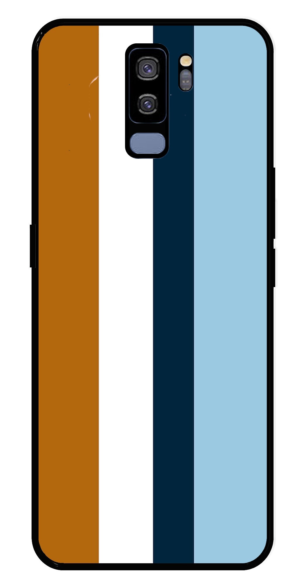 MultiColor Pattern Metal Mobile Case for Samsung Galaxy S9 Plus   (Design No -17)