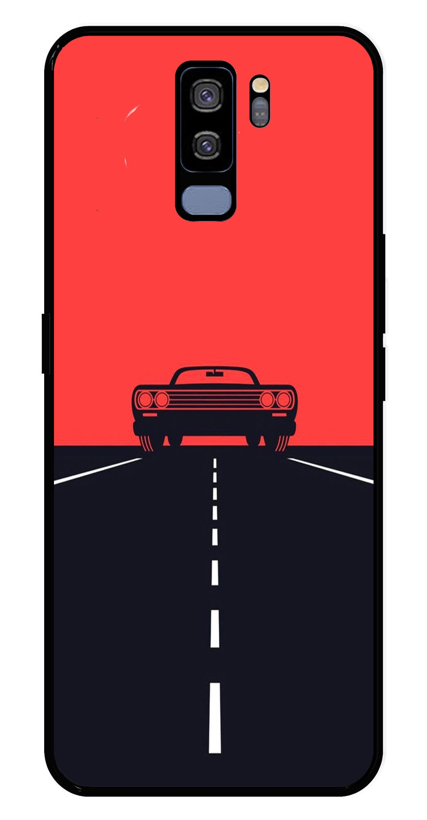 Car Lover Metal Mobile Case for Samsung Galaxy S9 Plus   (Design No -21)