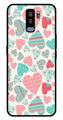 Hearts Pattern Metal Mobile Case for Samsung Galaxy S9 Plus   (Design No -22)