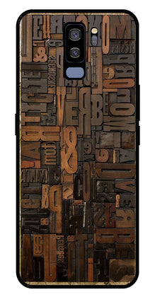 Alphabets Metal Mobile Case for Samsung Galaxy S9 Plus