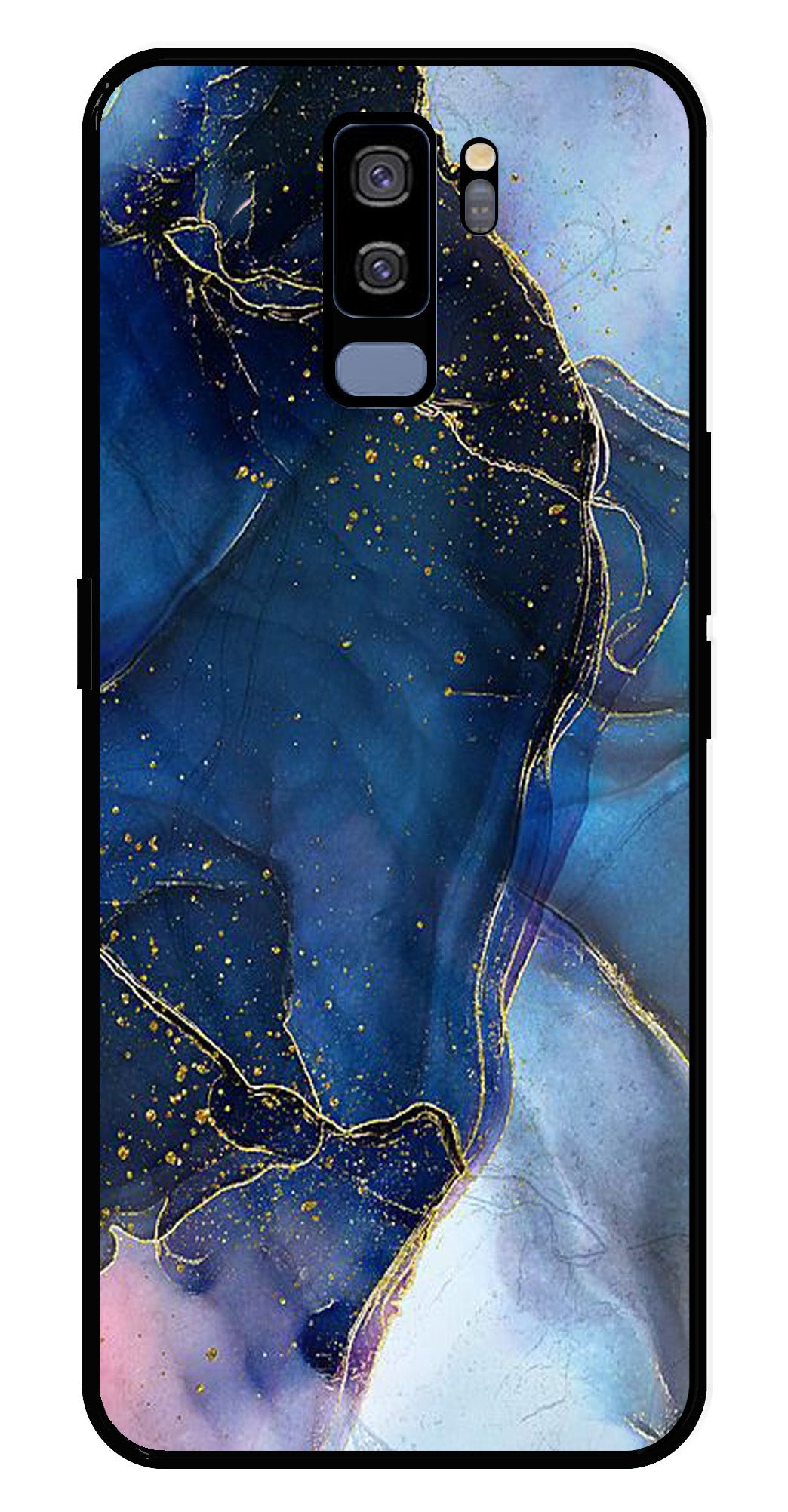 Blue Marble Metal Mobile Case for Samsung Galaxy S9 Plus   (Design No -34)
