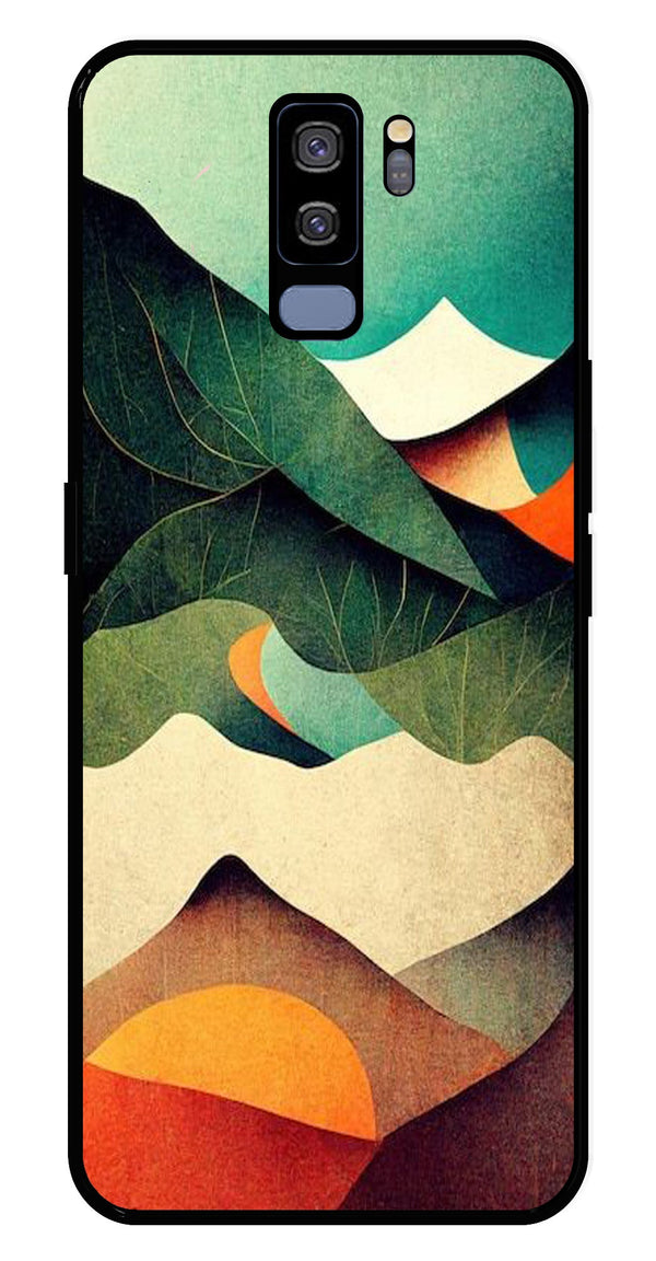 MultiColor Pattern Metal Mobile Case for Samsung Galaxy S9 Plus   (Design No -43)