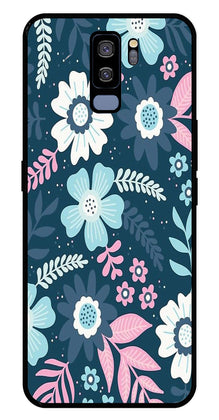 Flower Leaves Design Metal Mobile Case for Samsung Galaxy S9 Plus