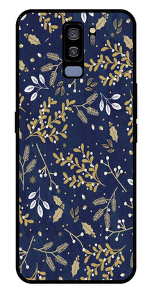 Floral Pattern  Metal Mobile Case for Samsung Galaxy S9 Plus