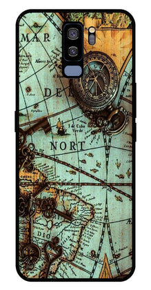 Map Design Metal Mobile Case for Samsung Galaxy S9 Plus