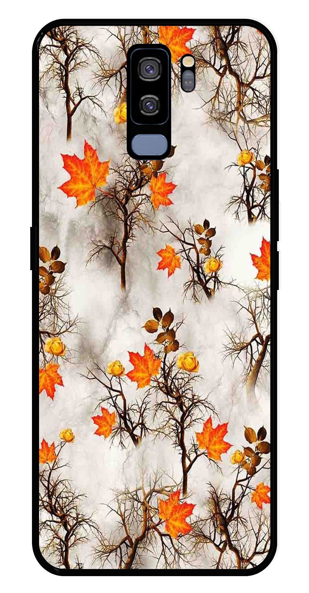 Autumn leaves Metal Mobile Case for Samsung Galaxy S9 Plus   (Design No -55)