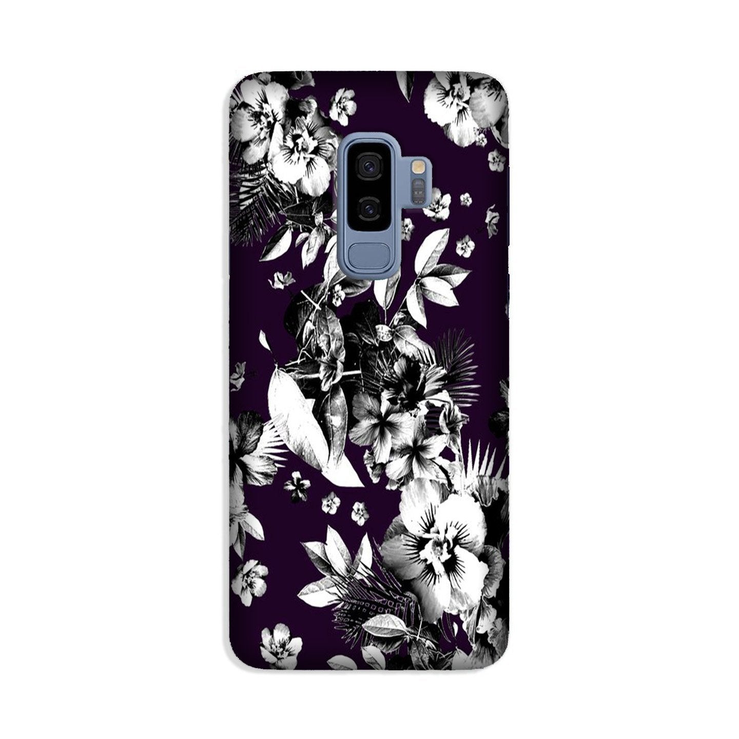 white flowers Case for Galaxy S9 Plus