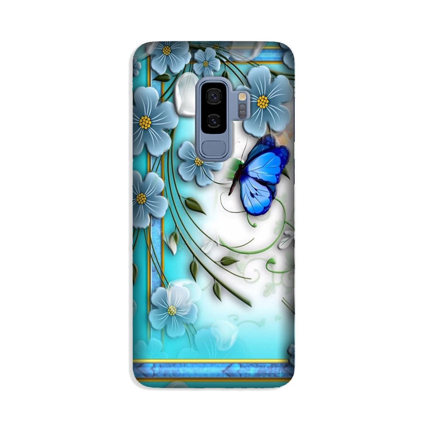 Blue Butterfly Case for Galaxy S9 Plus