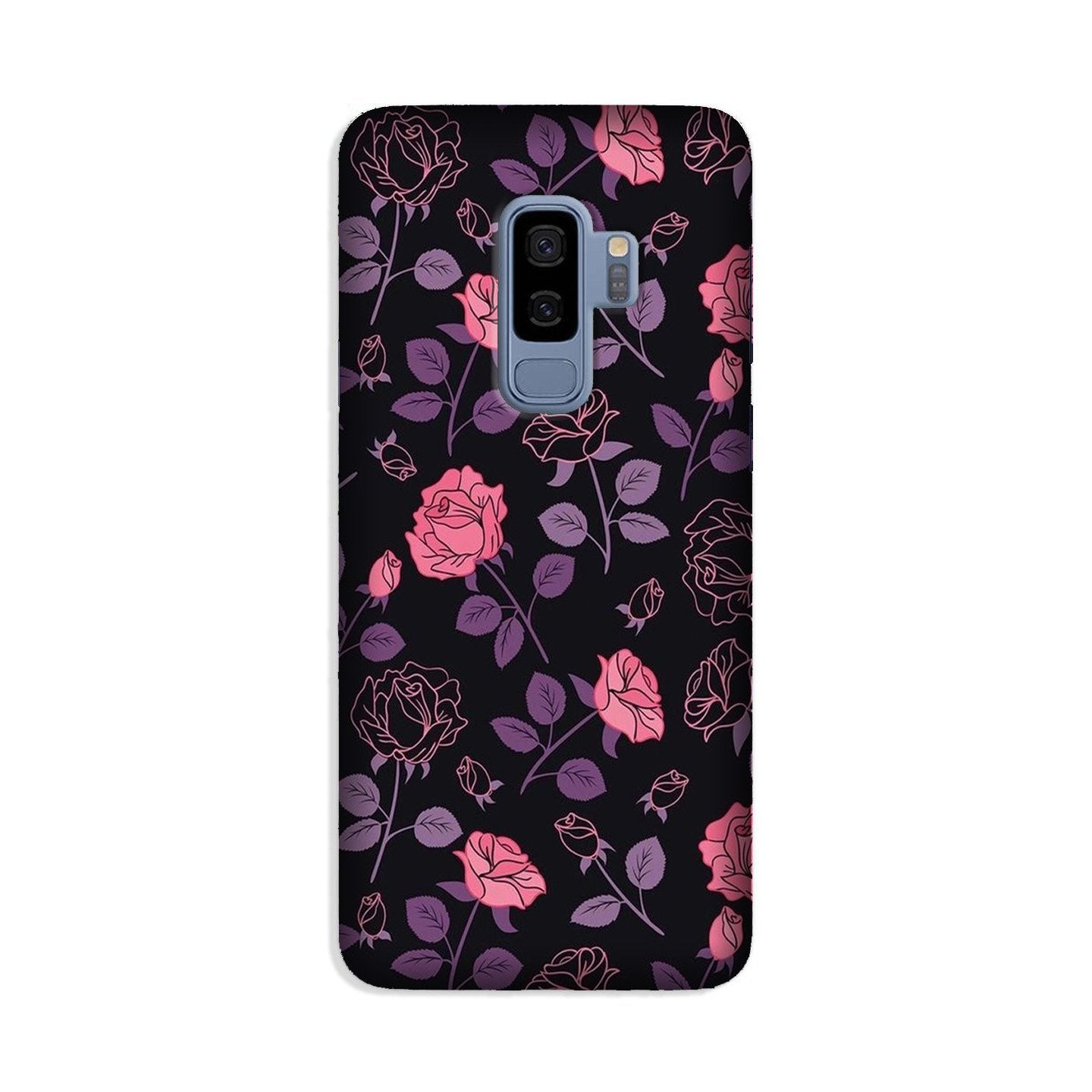 Rose Black Background Case for Galaxy S9 Plus