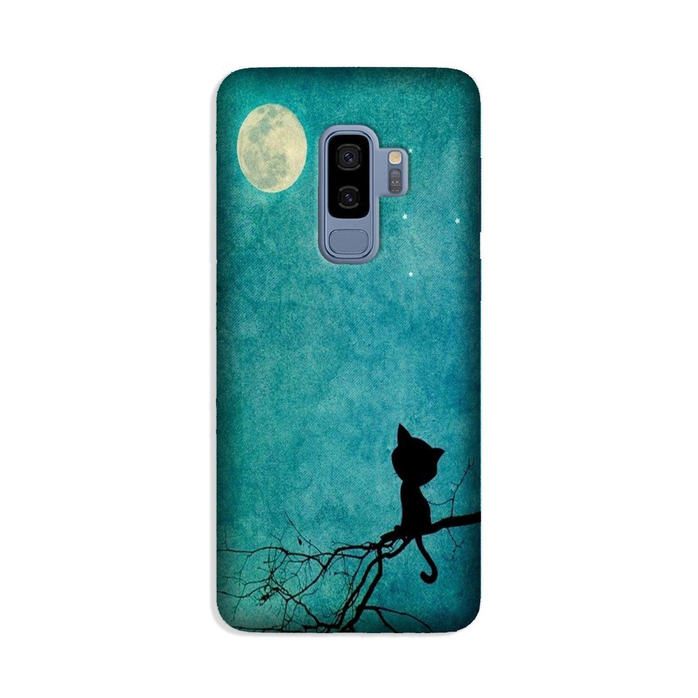 Moon cat Case for Galaxy S9 Plus