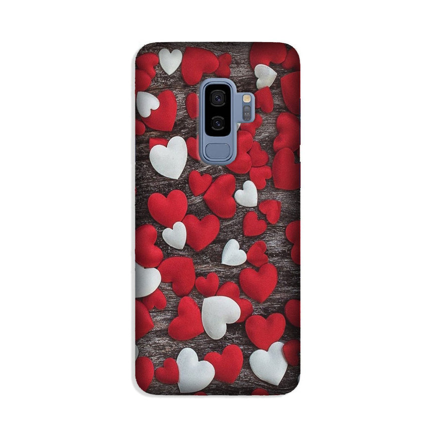 Red White Hearts Case for Galaxy S9 Plus  (Design - 105)