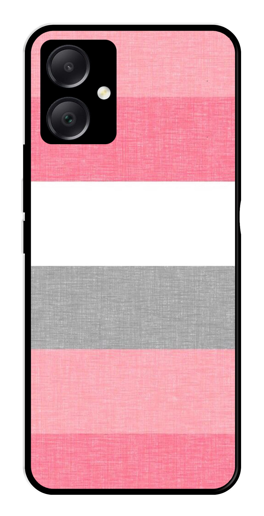 Pink Pattern Metal Mobile Case for Samsung Galaxy A05   (Design No -23)