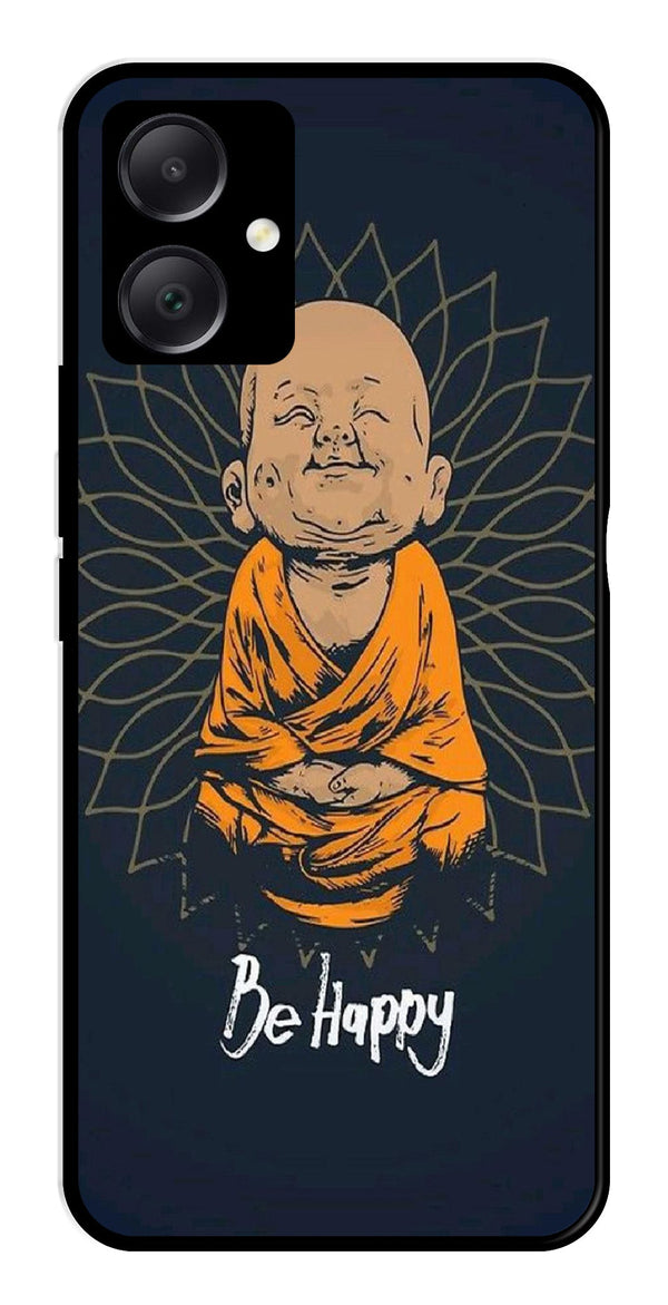 Be Happy Metal Mobile Case for Samsung Galaxy A05   (Design No -27)