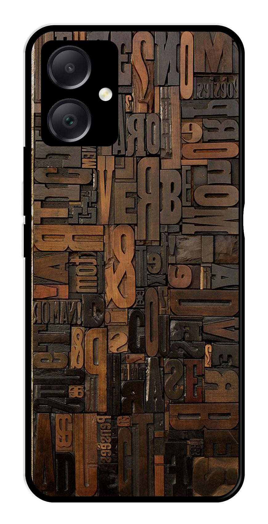 Alphabets Metal Mobile Case for Samsung Galaxy A05   (Design No -32)