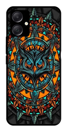 Owl Pattern Metal Mobile Case for Samsung Galaxy A05